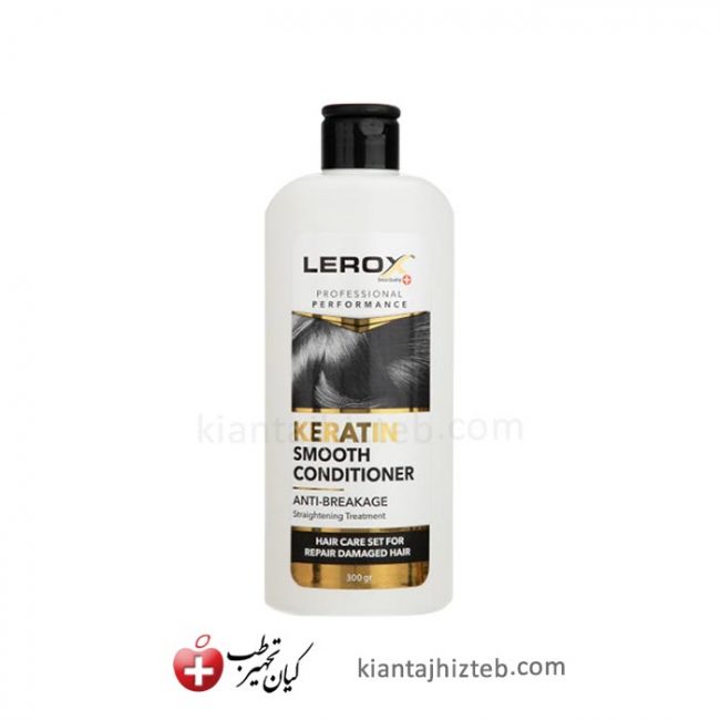 نرم کننده موی سر لروکس مدل Keratin مناسب موهای شکننده و آسیب دیده 300 میل