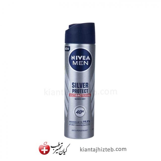 اسپری مردانه NIVEA مدل Silver Protect حجم ۱۵۰ میل