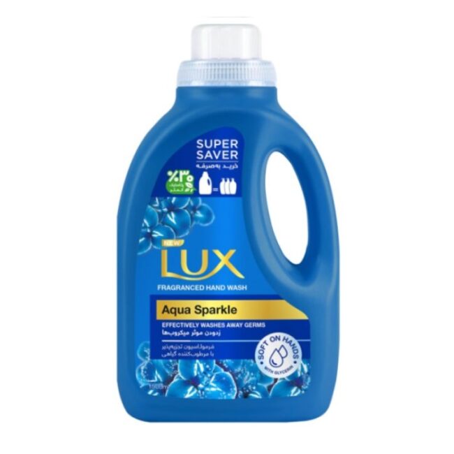 مایع دستشویی Lux مدل Aqua Sparkle حجم 1500 ml